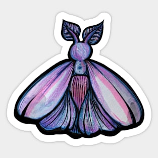 Luna Violet Moth Sticker